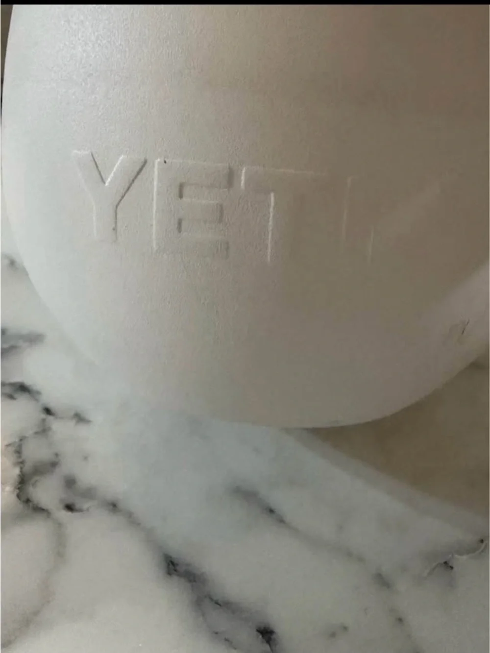 Yeti White and Stainless Steel Insulated Stemless Tumbler